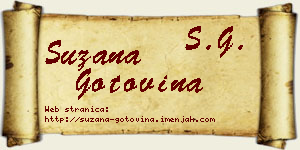 Suzana Gotovina vizit kartica